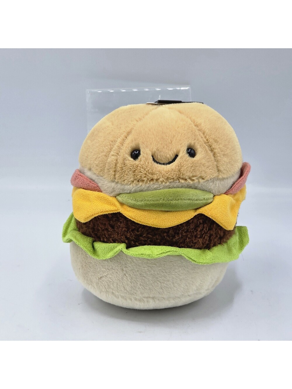 Ardene Hamburger Burger Plush 12" Food Pillow Kawaii Cute Stuffed Toy w/ Tag